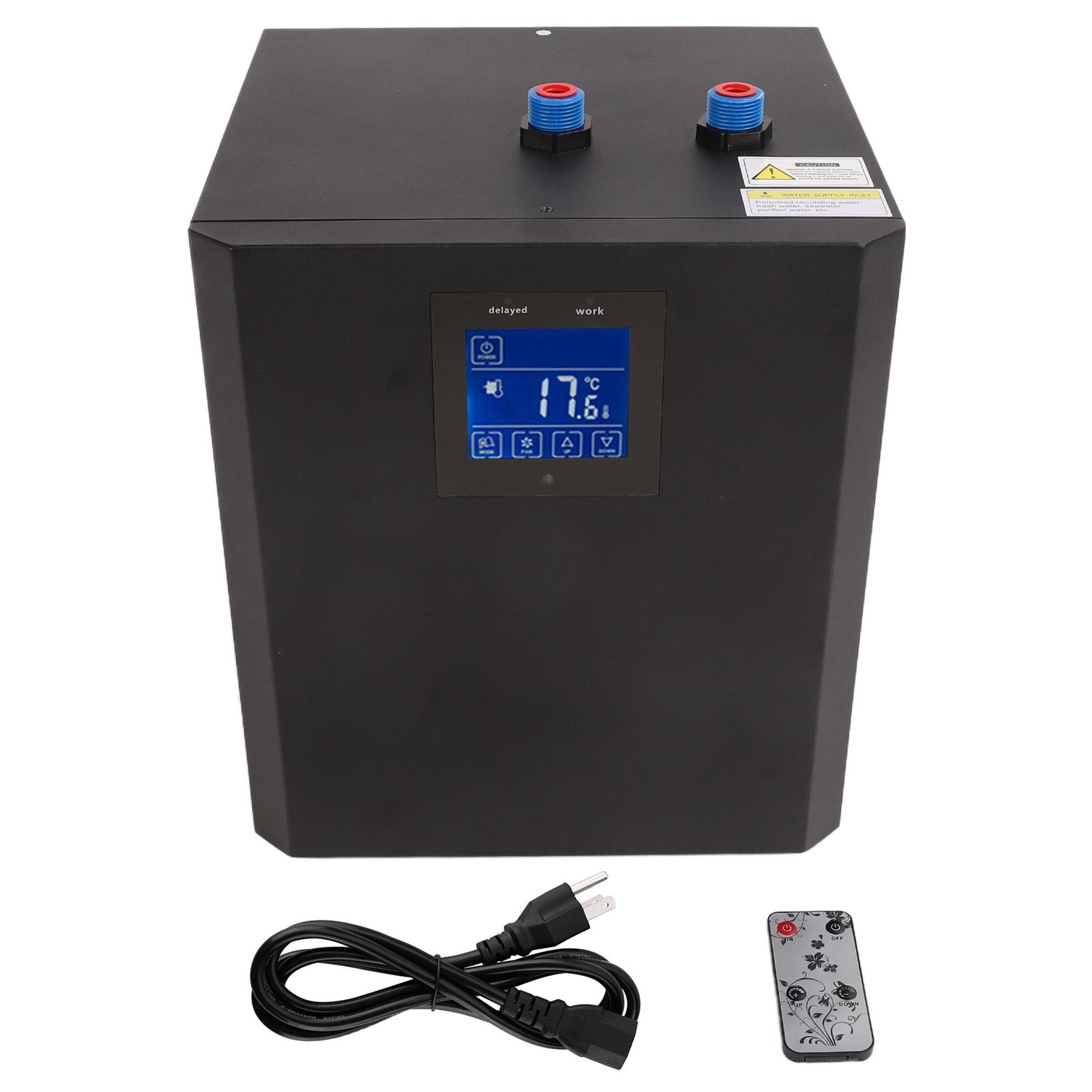 Awinner Aquarium Chiller 79 Gallon 300L 1 3 Hp For Hydroponic System Water Fish Tank Cooling System Us Plug 110V