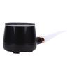 Pipe Aromatherapy Diffuser Humidifier Black Quiet Simulated Fire Essential Oil Diffuser with Smoke Rings Colorful LED