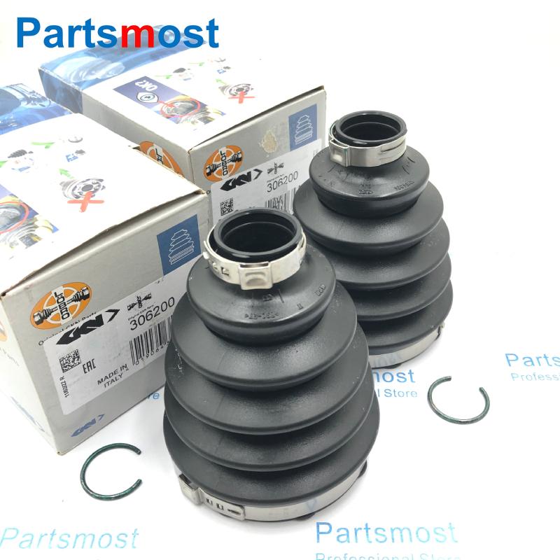 LR025065 LR025066 Front Outer or Inner CV Joint Boot Kit for Range Rover Evoque Discovery Sport RH LH Axle Boot GKN 36022 36178 OEM GKN-Outer 2pcs