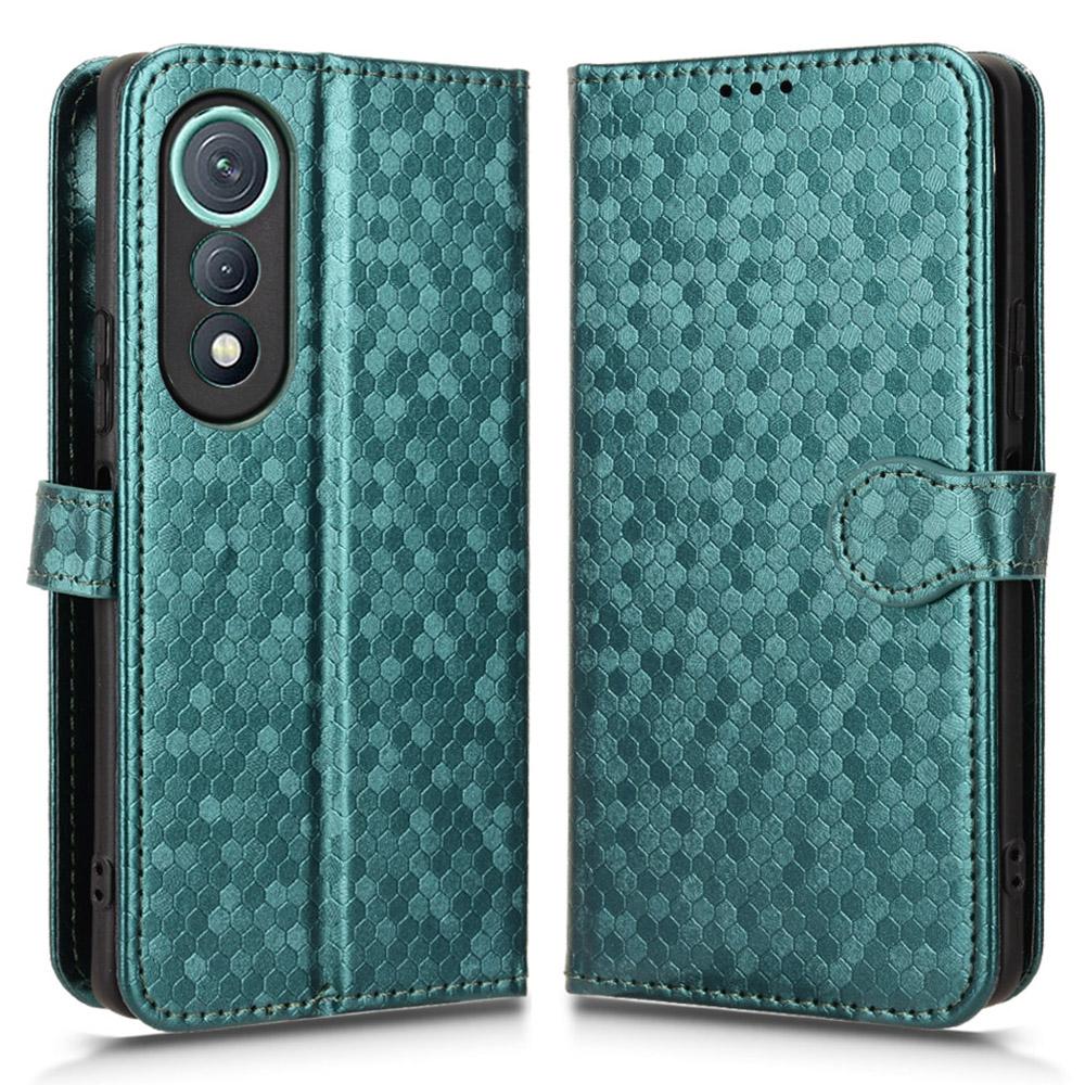 For TECNO Pova Curve 5G LJ8k Wallet Case Dot Pattern Imprint PU Leather Phone Cover with Wrist Strap