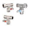 Steel Tee Stop Valve Adapter T Connector Valve Adapter Multipurpose Valves for Bidet Sprayer & Toilet Tank Installation