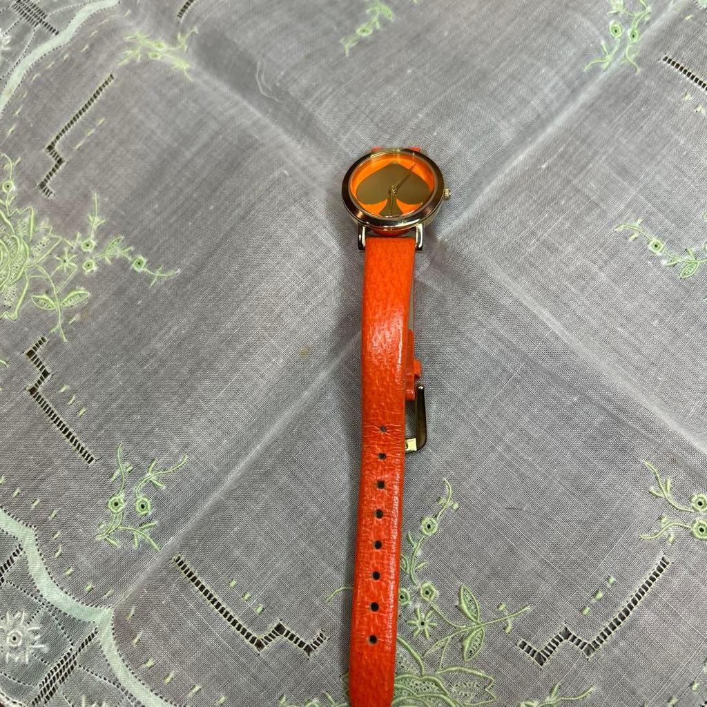 Used Beautiful Kate Spade Orange Watch with Spade Motif