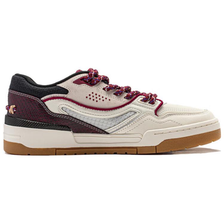 Li Ning 001 Btc Premium Versatile Retro Skate Shoes Thick Sole Height Increasing Non-Slip Shock Absorbing Wear-Resistant Support AGCU031-5