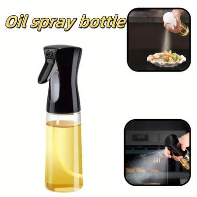 Schwarze Küchenölflasche Kochöl-Sprühflasche 200ml Pneumatisches Spray Kunststoffflasche Fitness Grill Ölspender