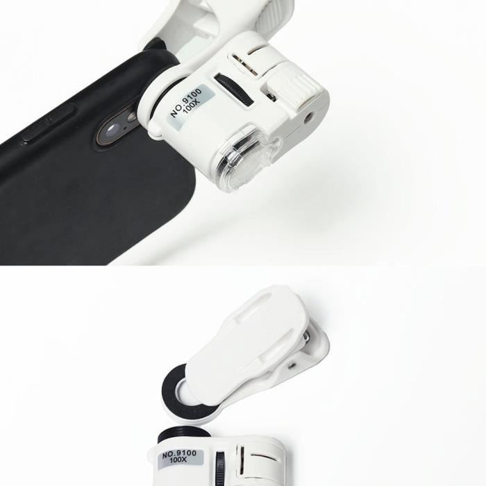 60X-Loupe 100X Mini Microscope téléphone portable haute définition bijoux anciens Identification du Jade Anti