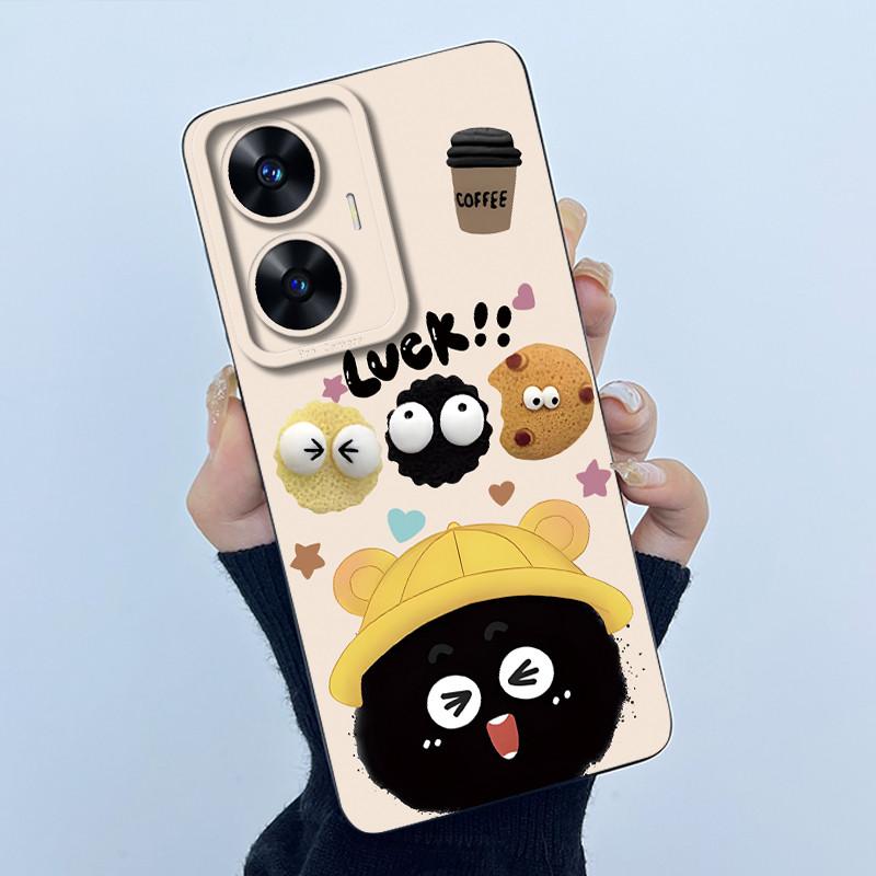 Hülle für Realme C55 NFC Realme C55 4G Narzo N55 2023 Handyhülle Süßer Panda Süße Mädchen Katzen Weiches Silikon Stoßfeste Abdeckung