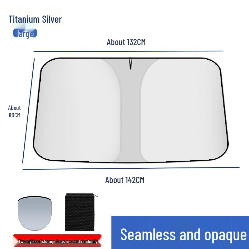 Car Windshield Sunshade: Thickened Heat Insulation and Sun Protection Visor