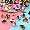 10PCS Dollhouse Miniature Resin Triangle Cakes Doll Simulation Mini Bakery Bread DIY Kitchen Accessories