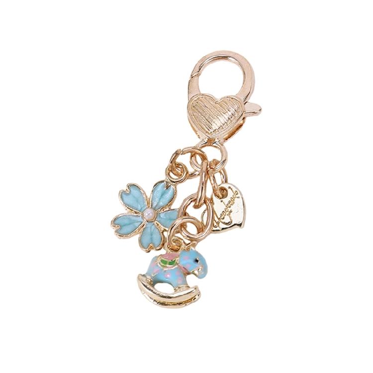 

Lightweight Compact Giraffe And Rocking Horse Keychain Made Of Quality Alloy For Easy Attachment To Keys Or Bags