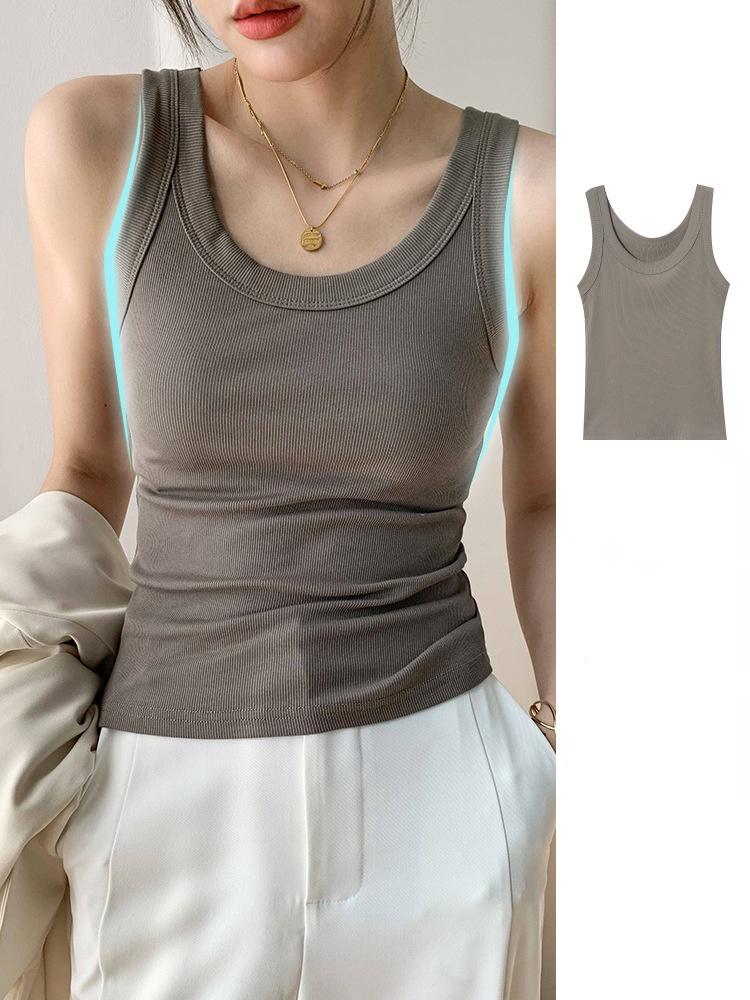 Tank Top Ribbed Halter Crop Tops Women Summer Camis Backless Camisole Casual Tube Fashion Female Sleeveless