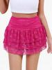 European & American Multi-layer Lace Trim Stacked Mini Midi Skirt – Sexy Fashion for Trendy Women