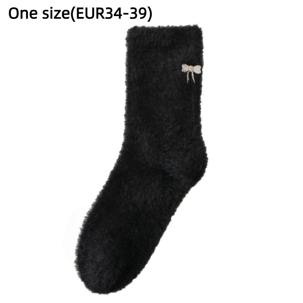 Thick Mid Tube Stockings Footwear Winter Socks Sweet Plush Socks
