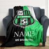 Custom Name Bayern Munich Crest blanket for Couch & Bed, Plush Cozy Fuzzy Blanket Super Soft & Warm Blankets for Fall and Winter. 0908228