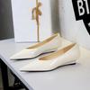 European American banquet women's shoes pointed commuter casual shallow mouth versatile flat-bottomed tapered heel shoes