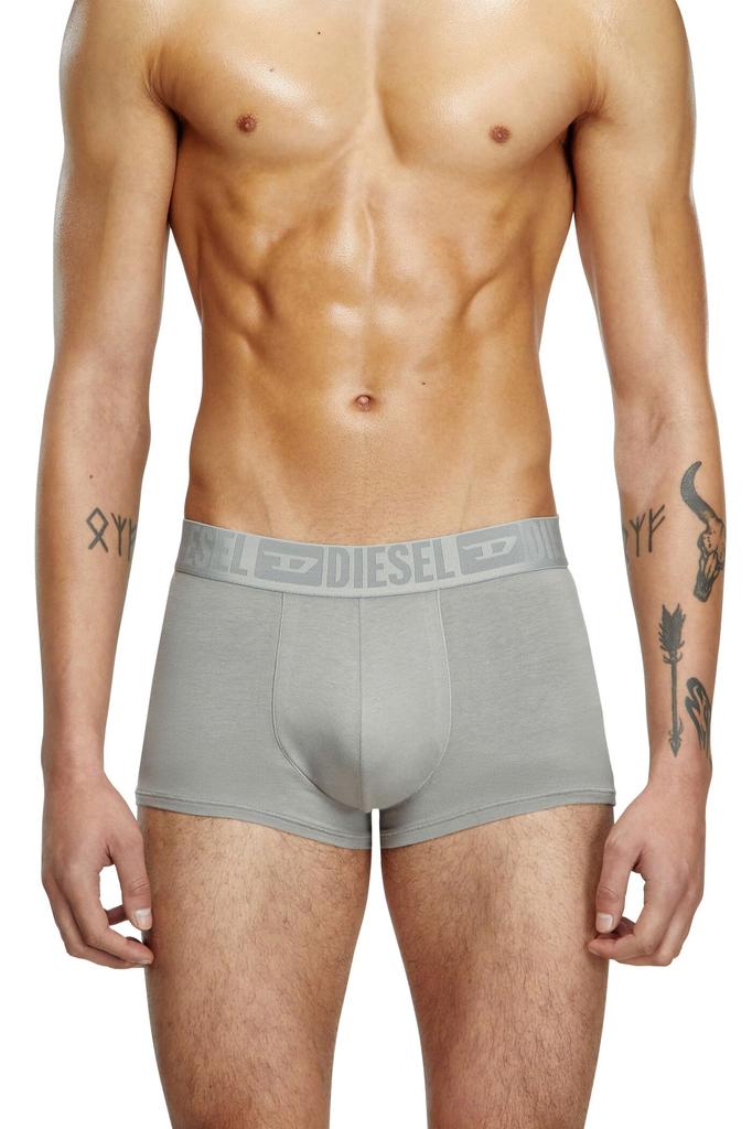 Diesel Men's BENJAMIN-D-MONO-3PACK Boxer Briefs, 3-Pack, Gray/Navy, Size L, A178380CEBY, E7204