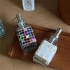 Mosaic Artistry Press Type Empty Bottle Exquisite Countertop Sink Soap Dispenser Sub Bottle  Fluid