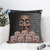 Tung Tung Tung Sahur John Pork Meme Brainrot Pillow Cover Print Cushion Cover Fashion Pillow Case For Sofa Home Decor