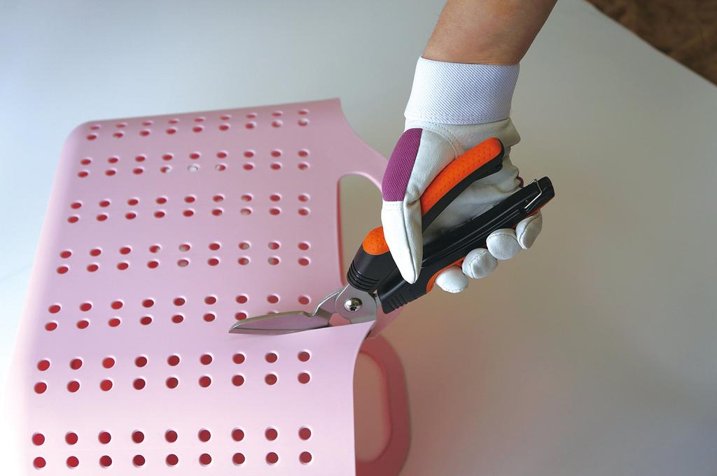 KAKURI Schere für Sperrmüll 245mm Abgeschrägt für und Andere und Sparschere MSS-30 Hochleistungs-Allzweck-Management, Lang, 45°-Klinge, Teppich,