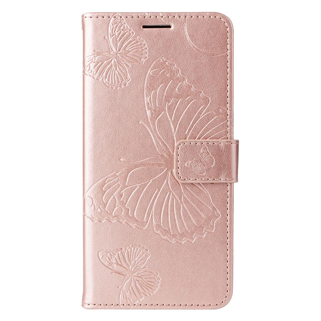 For Xiaomi 14T Wallet Case Floral Butterfly Imprinted Leather Phone Cover Stand