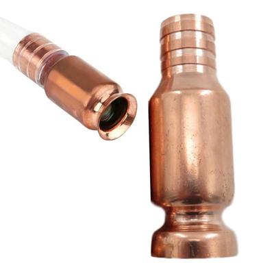 2pcs Red Copper Siphon Filler Oil Pump Manual Oil Suction Pipe Fittings Siphon Connector