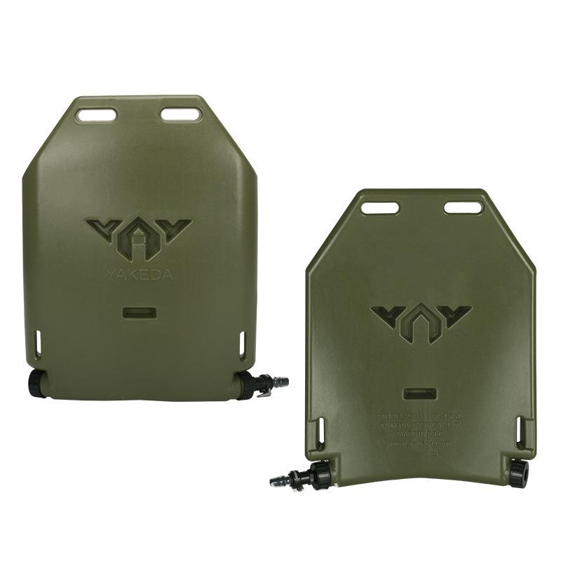 Yakeda 1.75L Tactical Vest Water Bottle Insert - PE Level 5 Military Fan Protective Plate