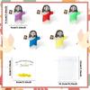 Mini Jesus Figurines Bulk 75Set Colorful Little Jesus Easter Toy with Prayer Cards Organza Bag Religious Party Gifts Pack Churc