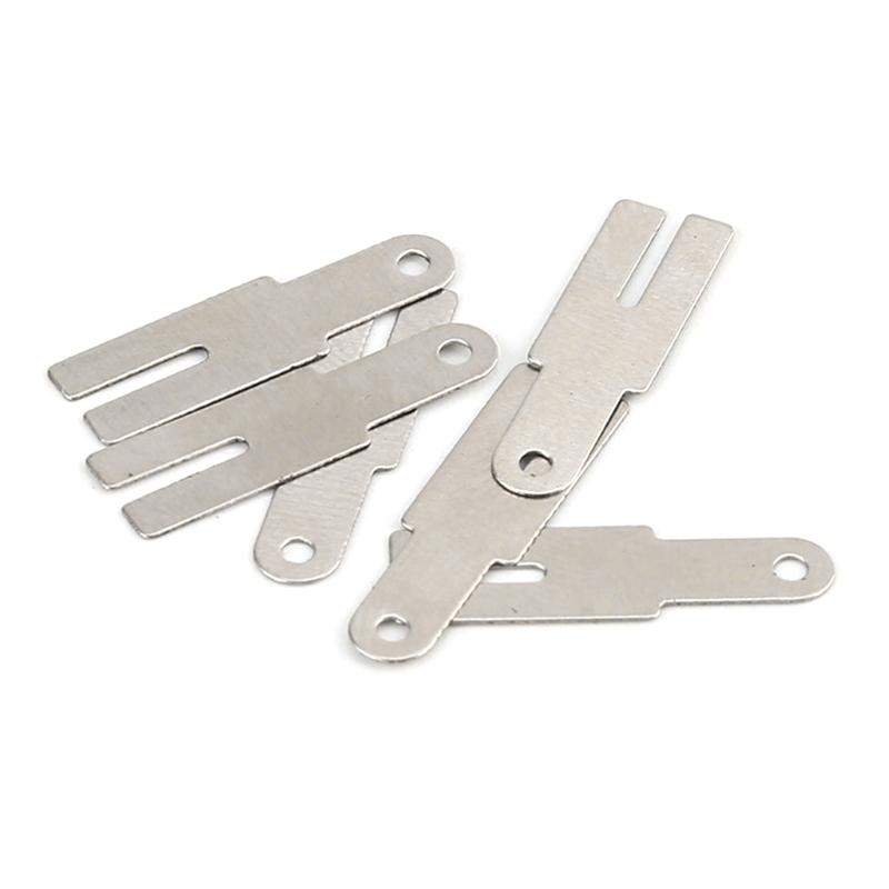 Nickel Strip 100 Piece Y Shaped Nickel Sheets Plates Battery Nickel Plated Steel Belt Strip Spot Welding Connector