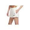 Nike Sportswear Logo Print Elastic Waist Mid-Rise Regular-Fit Shorts Women Shorts Sail-White FJ7716-133