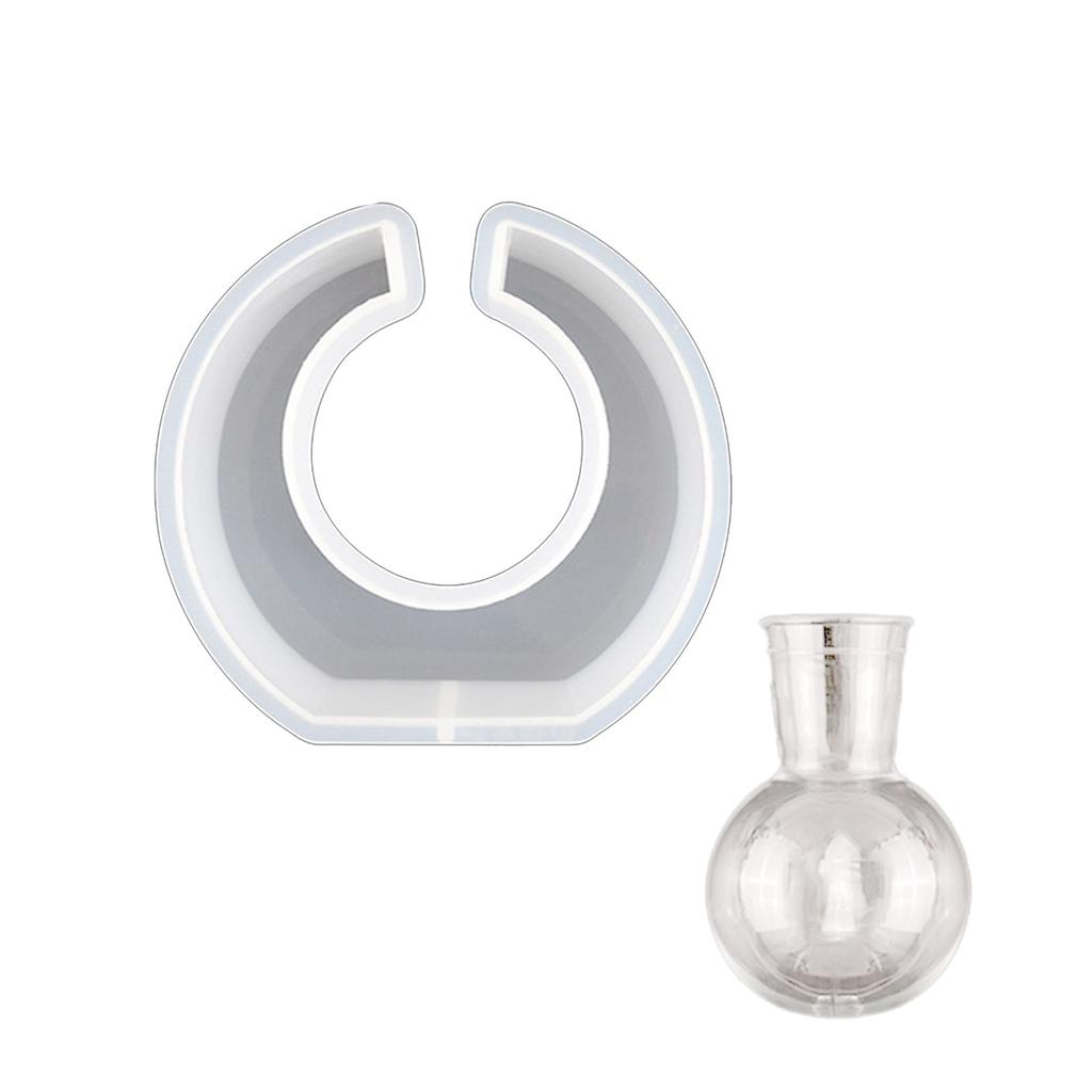 Round Shaped Epoxy Resin Molds for Vase Plant Propagation Station Hydroponic Flower Vase Silicone Mold DIY Epoxy Casting