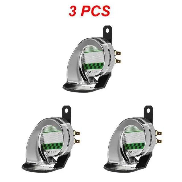 1/2/3PCS Waterproof DC 130db Motorcycle Snail Air Horn Siren Super Loud For Car Truck Motorbike Universal
