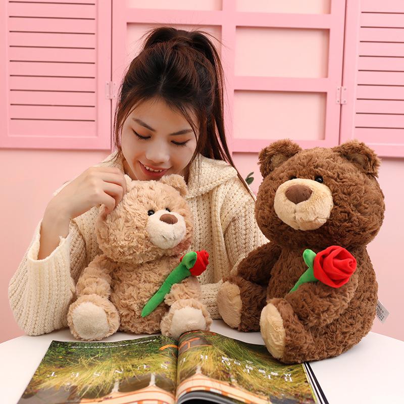 Theme Bear Teddy Plush Toy Doll Pillow Soft And Comfortable Valentines Gift Day