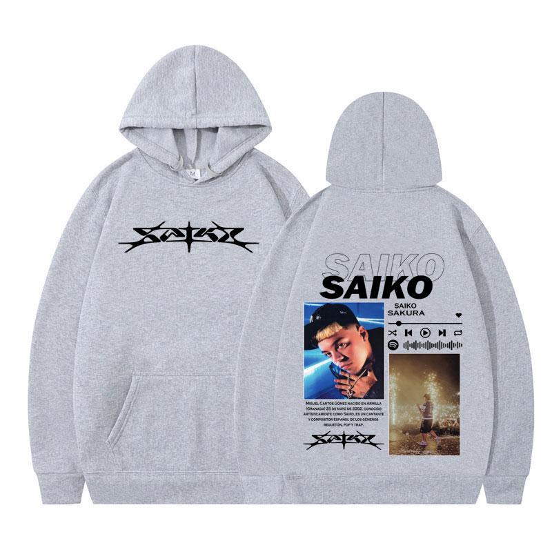 Rapper SAIKO SAKURA Album Merch Harajuku Hoodies Men Women Fashion Clothes Long Sleeve Hip-hop Oversized Man Hooded Sweatshirts