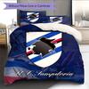 U.C. Sampdoria Bedding Quilt Set Quilt Cover Pillowcase Home Decoration Birthday Gift (1 * Duvet Cover + 2 * Pillowcase, Without Core)