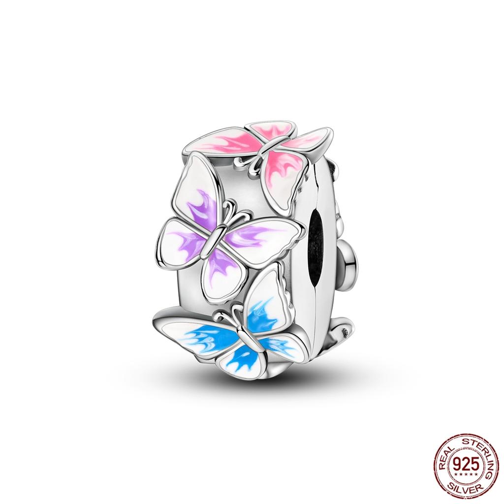 Copper Dragon Firefly Butterfly Puppy Heart Plane Travel Charms Fit Original Bracelet Zircon For Women Gift Gift