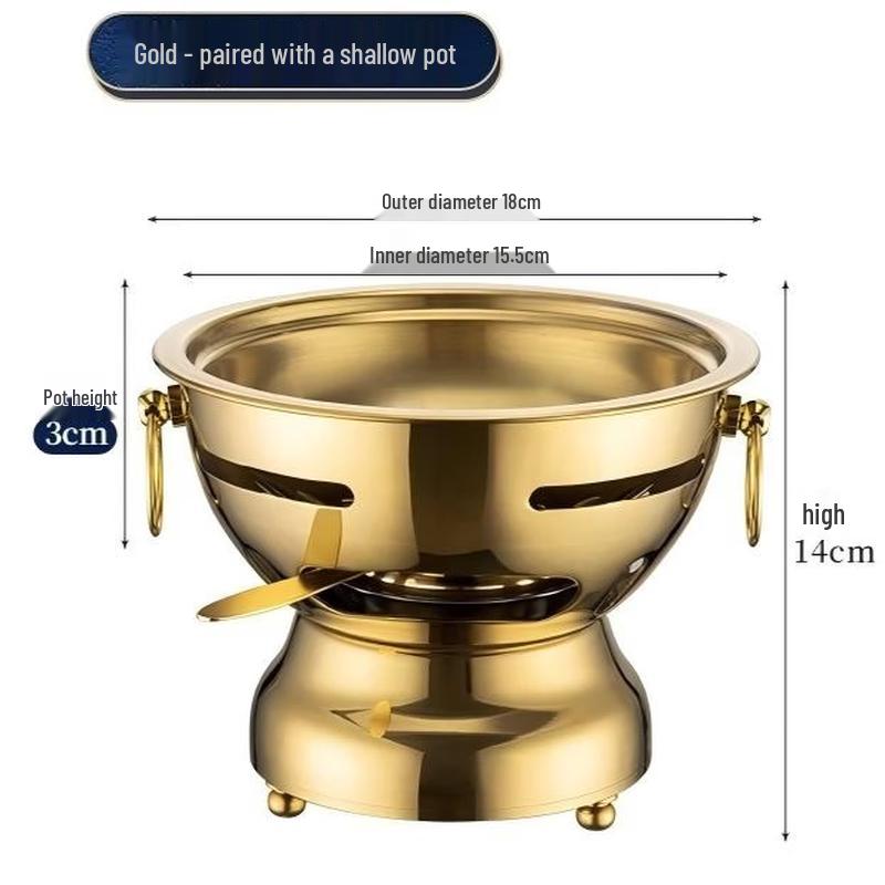 Чугунная персональная хот-пот Wutuo с спиртовой горелкой