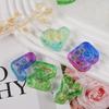 Letter Keychain Mold with Hole Keyring Pendant for Birthday Gift Jewelry Making
