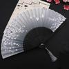 Bamboo Wooden Handmade Colorful Vintage Style Fan Crafts Dance Hand Fan Folding Fan Home Decoration