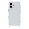 For iPhone 17 Case PC+TPU 1.5mm Clear Phone Cover with Lanyard Holes