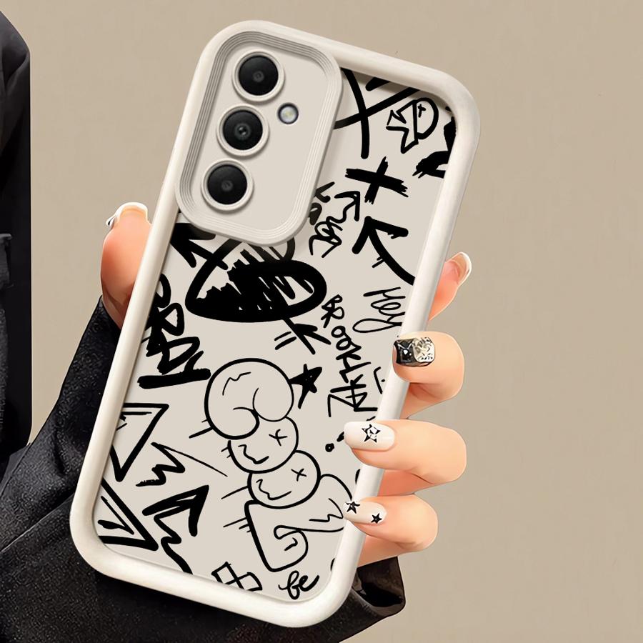 Soft Shell Case for Samsung Galaxy A23 A12 A34 A14 A26 A22 A36 A33 A16 A24 A13 A56 A32 Cartoon Character Graffiti