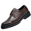 Men Formal Shoes Lace Up Oxfords Leather Fashion Trends Groom Wedding Shoes Men Outdoor Business Dating Party Office Oxford Shoe
