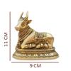 Brass Nandi Statue | Height-11 Cm Aprrox | Vastu Idol for Home and Office | Zonal Placement-SW | Nandi Idol
