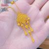 Retro Exquisite Fashionable Clavicle Chain Necklace with Baoxianghua Tassel - New Chinese Style