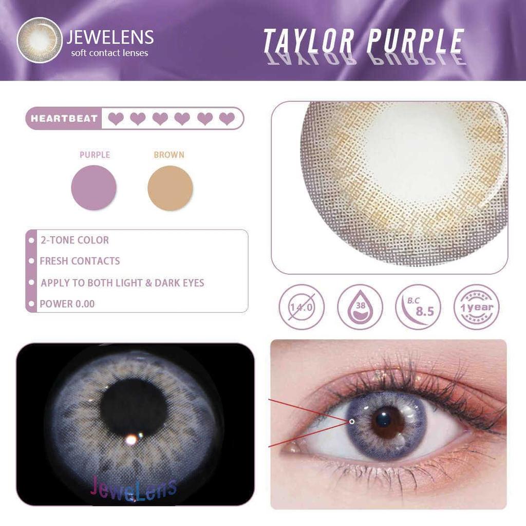 Fargede kontaktlinser JeweLens 2stk Roma-serien
