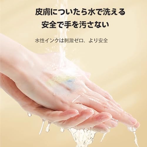 ENMY 60-Color Set of Direct-Ink Acrylic Markers, Water-Based, Brush Pens for Art, Manga, Fabric, Knitting, Canvas, Glass, Wood, and Textiles