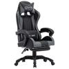 Day and Night - Day and Night Gaming Chair with Footrest In Gray and Black Synthetic Leather