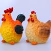 Cute Easter Chicken Figurines Resin Crafts Animal Sculpture Chicken Desktop Decoration  Party Gifts