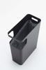 Yamazaki Tower Dustbin & Side Table, Black, W38 x D18.5 x H45cm, Trash Can, Nightstand, 3989