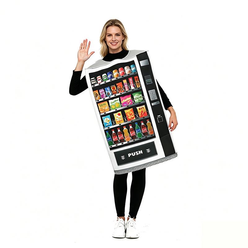 Halloween-Themed Vending Machine Costumes for Parties and Stage Performances
