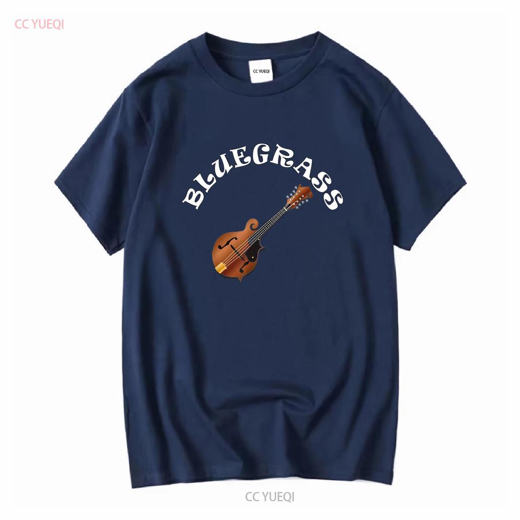 Bluegrass Mandolin T Shirt long or short sleeves vintage Washed Stretched homme fashion Top For Everyday Wear graphic