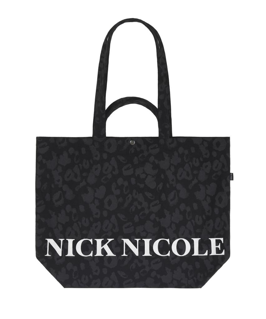 Nick&Nicole Leopard Twoway Corduroy Ecobag_Black
